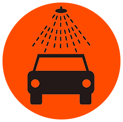 le logo de la station de lavage